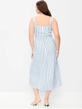 Old Navy Blue and White Striped Dress